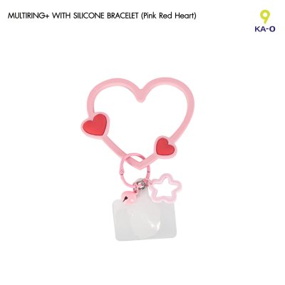 Multiring Heart-Shaped Silicone bracelet ที่คล้องมือถือซิลิโคนรูปหัวใจ