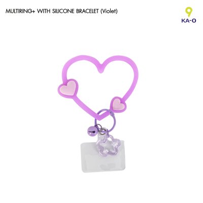 Multiring Heart-Shaped Silicone bracelet ที่คล้องมือถือซิลิโคนรูปหัวใจ