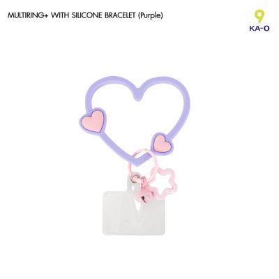 Multiring Heart-Shaped Silicone bracelet ที่คล้องมือถือซิลิโคนรูปหัวใจ