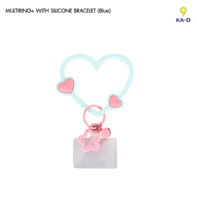 Multiring Heart-Shaped Silicone bracelet ที่คล้องมือถือซิลิโคนรูปหัวใจ