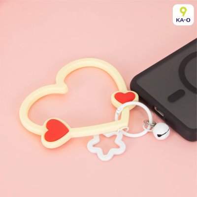 Multiring Heart-Shaped Silicone bracelet ที่คล้องมือถือซิลิโคนรูปหัวใจ