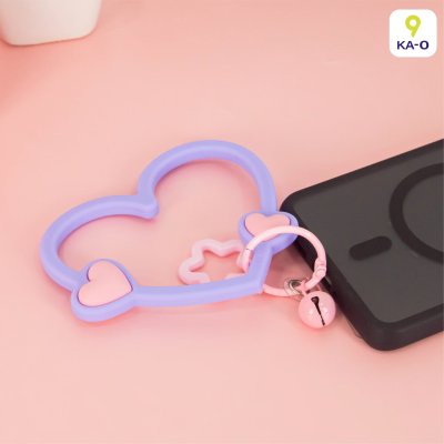 Multiring Heart-Shaped Silicone bracelet ที่คล้องมือถือซิลิโคนรูปหัวใจ