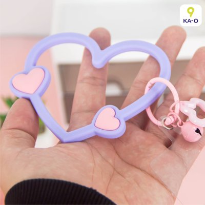 Multiring Heart-Shaped Silicone bracelet ที่คล้องมือถือซิลิโคนรูปหัวใจ