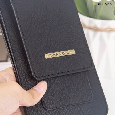 Puloka Multi-Function Waist bag รุ่น LK-2555 กระเป๋าคาดเอวร้อยเข็มขัดใส่โทรศัพท์มือถือหนังพรีเมียม