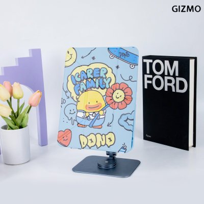 Gizmo Icarer Family  iPad เคสไอแพด Multistand Back Clear With Pencil Holder Black Case