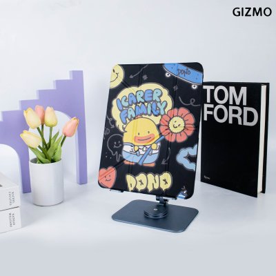 Gizmo Icarer Family  iPad เคสไอแพด Multistand Back Clear With Pencil Holder Black Case