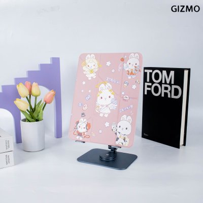Gizmo Icarer Family  iPad เคสไอแพด Multistand Back Clear With Pencil Holder Black Case