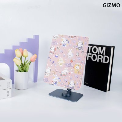 Gizmo Icarer Family  iPad เคสไอแพด Multistand Back Clear With Pencil Holder Black Case