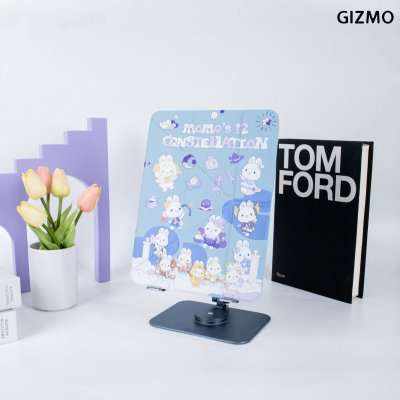 Gizmo Icarer Family  iPad เคสไอแพด Multistand Back Clear With Pencil Holder Black Case