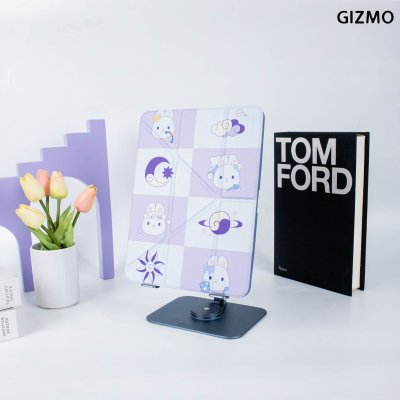 Gizmo Icarer Family  iPad เคสไอแพด Multistand Back Clear With Pencil Holder Black Case