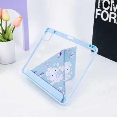 Gizmo Icarer Family  iPad เคสไอแพด Multistand Back Clear With Pencil Holder Black Case