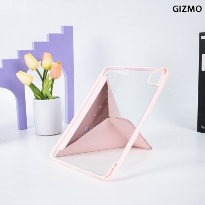 Gizmo Icarer Family  iPad เคสไอแพด Multistand Back Clear With Pencil Holder Black Case