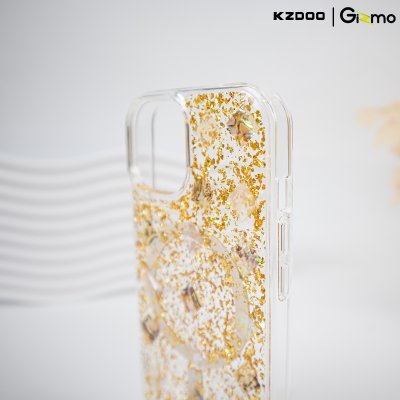 KZDOO Mag flash iPhone เคสใสกริตเตอร์ กันกระแทก เลนส์กล้องยกสูง มี Magsafe สำหรับไอโฟน 15
