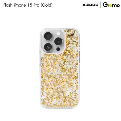 KZDOO Mag flash iPhone เคสใสกริตเตอร์ กันกระแทก เลนส์กล้องยกสูง มี Magsafe สำหรับไอโฟน 15