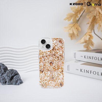 KZDOO Mag flash iPhone เคสใสกริตเตอร์ กันกระแทก เลนส์กล้องยกสูง มี Magsafe สำหรับไอโฟน 15