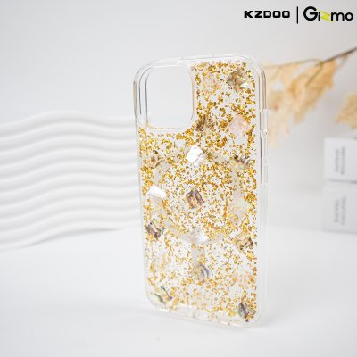 KZDOO Mag flash iPhone เคสใสกริตเตอร์ กันกระแทก เลนส์กล้องยกสูง มี Magsafe สำหรับไอโฟน 15