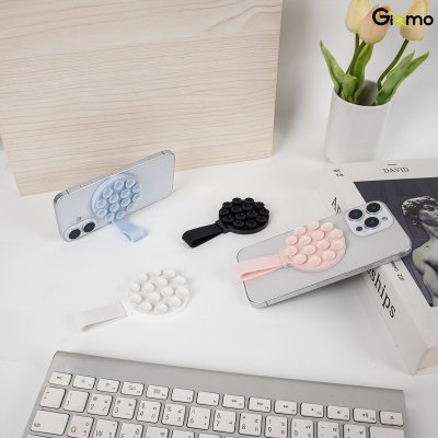 Gizmo GG-031 Magnetic Suction Phone Mount แผ่นดูดติดกระจกวางโทรศัพท์พร้อมสายคล้องมือซิลิโคน