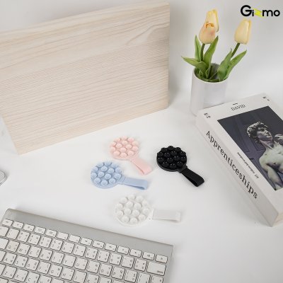Gizmo GG-031 Magnetic Suction Phone Mount แผ่นดูดติดกระจกวางโทรศัพท์พร้อมสายคล้องมือซิลิโคน