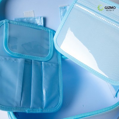 Fungoofun Make up Mirror Bag กระเป๋าใส่เครื่องสำอาง+กระจก+ไฟ 3 มิติ กระเป๋าจัดระเบียบเครื่องสำอาง กันน้ํา รุ่น F536