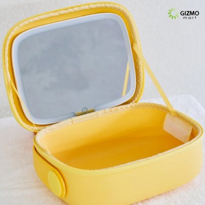 Fungoofun Make up Mirror Bag กระเป๋าใส่เครื่องสำอาง+กระจก+ไฟ 3 มิติ กระเป๋าจัดระเบียบเครื่องสำอาง กันน้ํา รุ่น F536