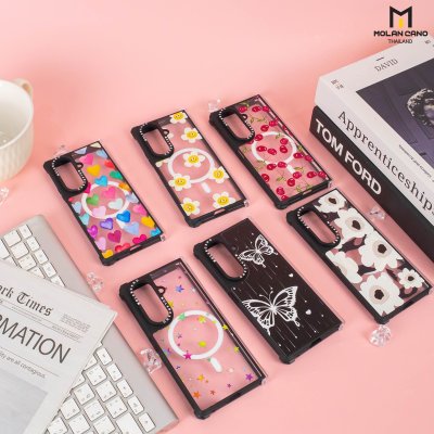 เคสใส Molan Cano สกีนลาย Samsung Z Fold 7 Metal Black with Magsafe