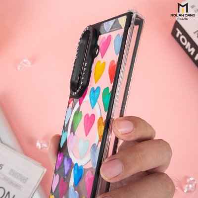 เคสใส Molan Cano สกีนลาย Samsung Z Fold 7 Metal Black with Magsafe