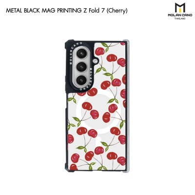 เคสใส Molan Cano สกีนลาย Samsung Z Fold 7 Metal Black with Magsafe