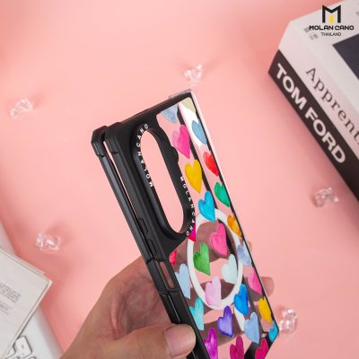 เคสใส Molan Cano สกีนลาย Samsung Z Fold 7 Metal Black with Magsafe