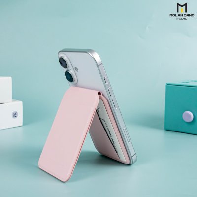 Molan Cano Magnetic Pocket Tripod Stand ขาตั้ง Smartphone พร้อมช่องเก็บบัตร แบบแม่เหล็ก