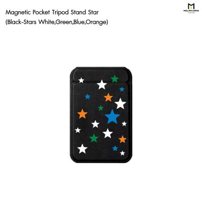 Molan Cano Card Pocket Tripod Stand Star ขาตั้งมือถือแม่เหล็กพร้อมช่องใส่บัตร
