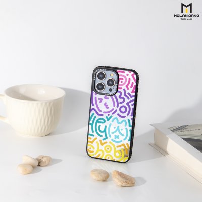 MOLAN CANO Collection Mirror เคสไอโฟนรุ่น ip15/15pro/15pro max เคส กระจก สกรีนลาย กันกระแทก