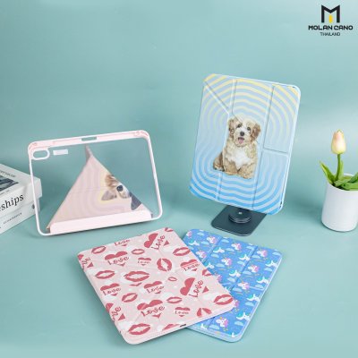 Molan Cano Printing Case เคสไอแพด iPad Gen10 Multi stand หลังใส ฝาพับ สกีนลาย มีช่องเก็บปากกา