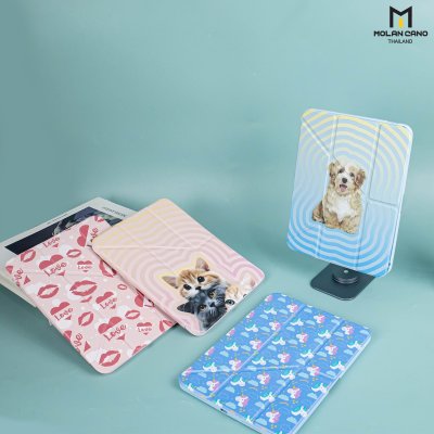 Molan Cano Printing Case เคสไอแพด iPad Gen10 Multi stand หลังใส ฝาพับ สกีนลาย มีช่องเก็บปากกา