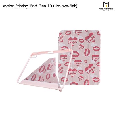 Molan Cano Printing Case เคสไอแพด iPad Gen10 Multi stand หลังใส ฝาพับ สกีนลาย มีช่องเก็บปากกา