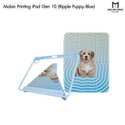 Molan Cano Printing Case เคสไอแพด iPad Gen10 Multi stand หลังใส ฝาพับ สกีนลาย มีช่องเก็บปากกา