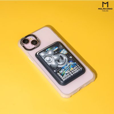 Hana Printing pocket card ช่องเก็บบัตร แบบแม่เหล็ก วัสดุหนัง มีลาย 8 ลาย