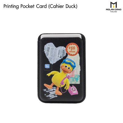 Hana Printing pocket card ช่องเก็บบัตร แบบแม่เหล็ก วัสดุหนัง มีลาย 8 ลาย