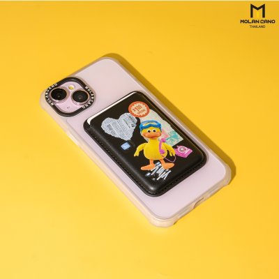 Hana Printing pocket card ช่องเก็บบัตร แบบแม่เหล็ก วัสดุหนัง มีลาย 8 ลาย