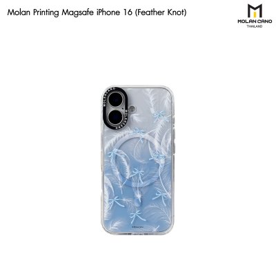 MOLAN CANO Crystal Clear Printing Magsafe Case รุ่น iPhone 16/16+/16pro/16Pro Max เคสไอโฟน เคสกันรอย-ขอบสีใสสกีนลาย