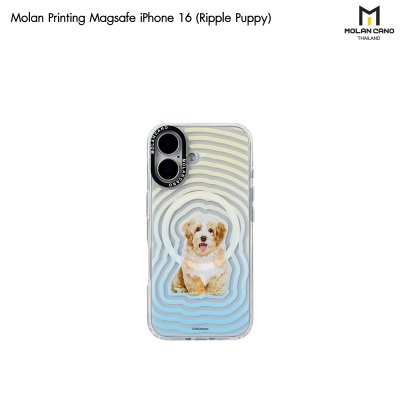 MOLAN CANO Crystal Clear Printing Magsafe Case รุ่น iPhone 16/16+/16pro/16Pro Max เคสไอโฟน เคสกันรอย-ขอบสีใสสกีนลาย