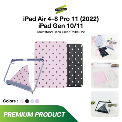 Gizmo เคส iPad Multistand Back Clear Case Polka Dot ฝาพับ Origami หลังใส ลายจุด มีช่องเก็บปากกา iPad Air 4-8/Pro 11(2022)/Gen 10-11