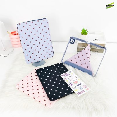Gizmo เคส iPad Multistand Back Clear Case Polka Dot ฝาพับ Origami หลังใส ลายจุด มีช่องเก็บปากกา iPad Air 4-8/Pro 11(2022)/Gen 10-11