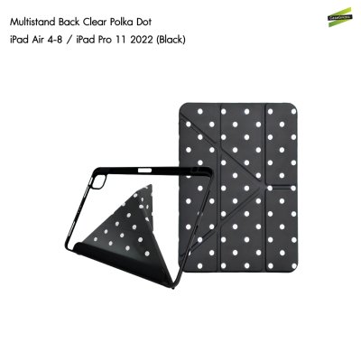 Gizmo เคส iPad Multistand Back Clear Case Polka Dot ฝาพับ Origami หลังใส ลายจุด มีช่องเก็บปากกา iPad Air 4-8/Pro 11(2022)/Gen 10-11