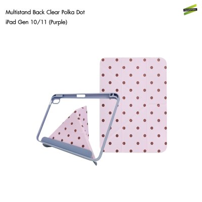 Gizmo เคส iPad Multistand Back Clear Case Polka Dot ฝาพับ Origami หลังใส ลายจุด มีช่องเก็บปากกา iPad Air 4-8/Pro 11(2022)/Gen 10-11