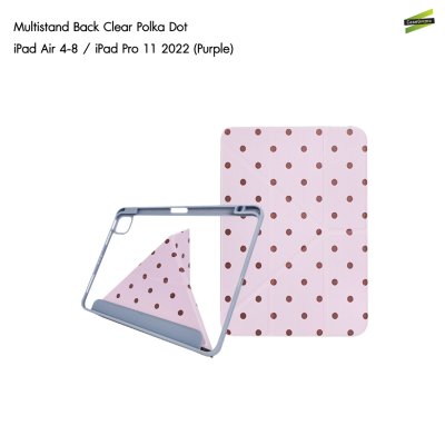 Gizmo เคส iPad Multistand Back Clear Case Polka Dot ฝาพับ Origami หลังใส ลายจุด มีช่องเก็บปากกา iPad Air 4-8/Pro 11(2022)/Gen 10-11