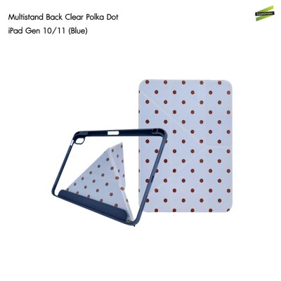 Gizmo เคส iPad Multistand Back Clear Case Polka Dot ฝาพับ Origami หลังใส ลายจุด มีช่องเก็บปากกา iPad Air 4-8/Pro 11(2022)/Gen 10-11