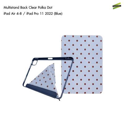 Gizmo เคส iPad Multistand Back Clear Case Polka Dot ฝาพับ Origami หลังใส ลายจุด มีช่องเก็บปากกา iPad Air 4-8/Pro 11(2022)/Gen 10-11