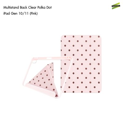 Gizmo เคส iPad Multistand Back Clear Case Polka Dot ฝาพับ Origami หลังใส ลายจุด มีช่องเก็บปากกา iPad Air 4-8/Pro 11(2022)/Gen 10-11