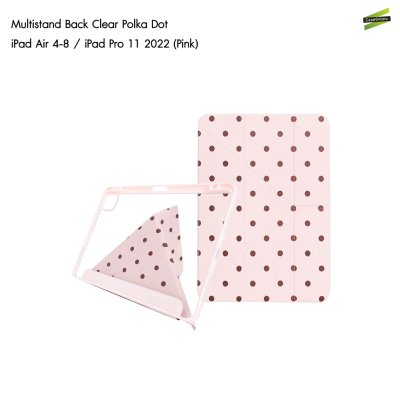 Gizmo เคส iPad Multistand Back Clear Case Polka Dot ฝาพับ Origami หลังใส ลายจุด มีช่องเก็บปากกา iPad Air 4-8/Pro 11(2022)/Gen 10-11
