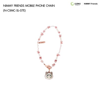 Nimmy Friend Mobile Phone Chain สายคล้องข้อมือถือประดับลูกปัดและจี้ปัก 3D